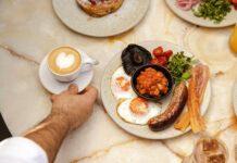 아침 루틴이 바뀌면 하루 전체의 생체 리듬이 달라지는 이유 a hand holding a plate of food