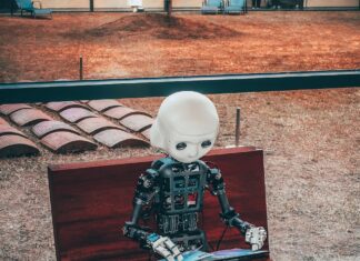 AI 기반 건강 관리, 일상 속 똑똑하게 실천하는 법 black and white robot toy on red wooden table
